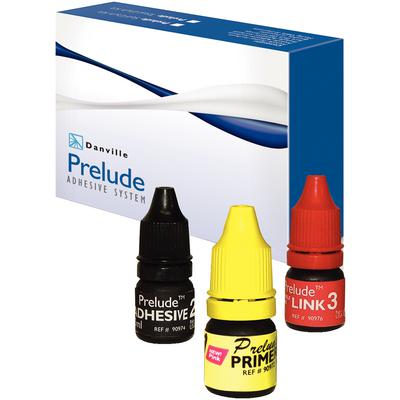 Prelude Adhesive System – Self-Etch Kit (5 ml Primer, 5 ml Adhesive, 5 ml Dual-/Self-Cure Link, 1 g Accolade Flowable Composite, 40 Microbrushes, 3 Mixing Wells)