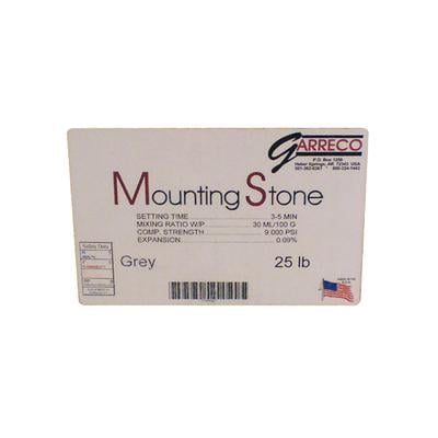 Garreco Mounting Stone, Gray, 25 lb Carton