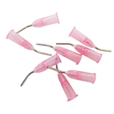 StarFlow® Syringe Tips, 18 Gauge, Bent, Pink, 50/Pkg
