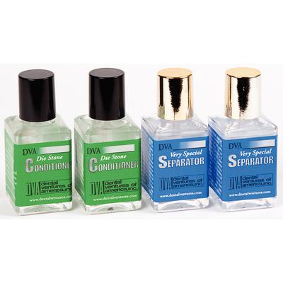 DVA Conditioner and VSS System Bottle Assortment, 4 x 1 oz Bottles (2 Separator, 2 Conditioner)