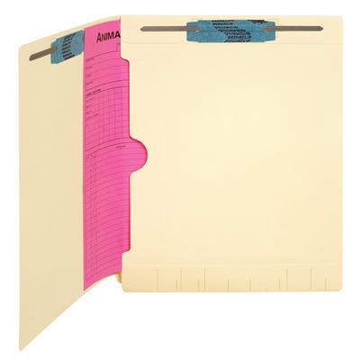 Double Ply 11-pt End-Tab Folder with Full Pocket, 9-1/2" x 12-1/4", Positions 1 and 3, Manila, 50/Box