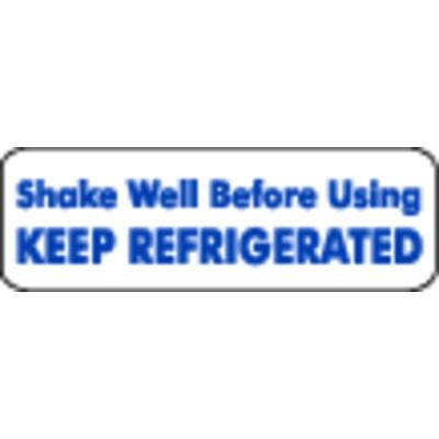 Medication Instruction Label, 1-1/2" W x 1/2" H, 500/Roll - Shake Well Before Using, White