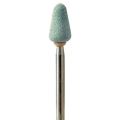 Meisinger K+B Green Ceramic Abrasive Mounted Stone, HP, Fine Grit, Shape 671, Size 060, 5/Pkg - KB671-060