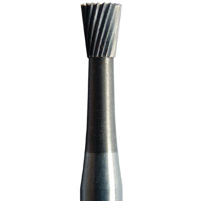 Meisinger HM42-023-HP Trimming and Finishing Tungsten Carbide Bur, Inverted Cone, Fine, 2.3 mm, HP, 5/Pkg