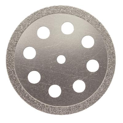 Meisinger 911D-220-HP Double-Sided Perforated Diamond Disc, 22mm, Medium Grit, HP Shank, 1/Pk