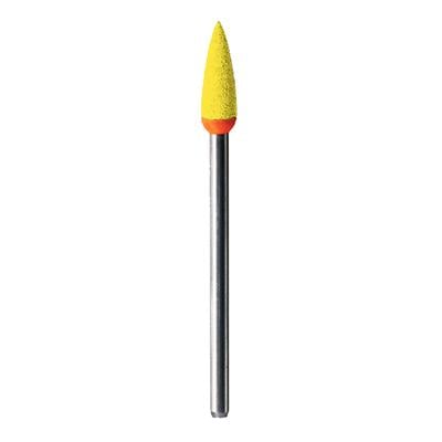 Meisinger Diamond Flexible Polisher for Porcelain and Ceramics, Pointed, Extra Fine, Yellow/Orange, Handpiece, 1/Pkg, ISO 9742C