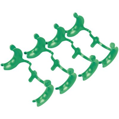 Lumalite Disposable Cheek Retractors, Small, Green, 4/Pkg