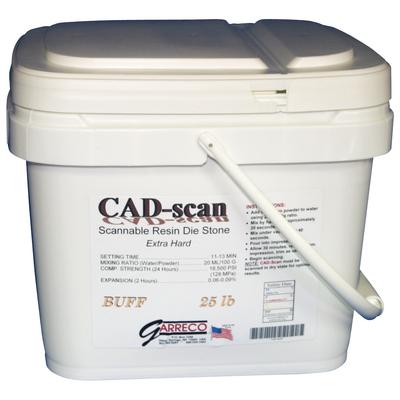 Garreco CAD-Scan Die Stone Gypsum, Buff, 25 lb Pail