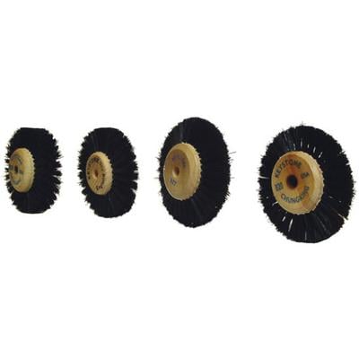 Keystone Wood Center/Hub Brush Wheel, 2.5" Diameter, Extra Stiff, 3 Row, #B24, 1/Pkg