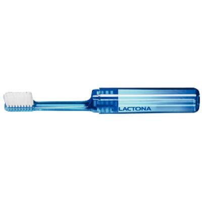 TakeAlong Travel Toothbrush with Cap, Soft Nylon Bristles, Assorted Colors, 12/Pkg, #C139