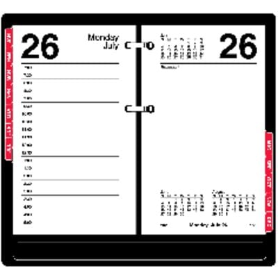 17-Style Daily Desk Calendar Refills with Monthly Tabs, 3-1/2" x 6" Page, AAG E717T-50