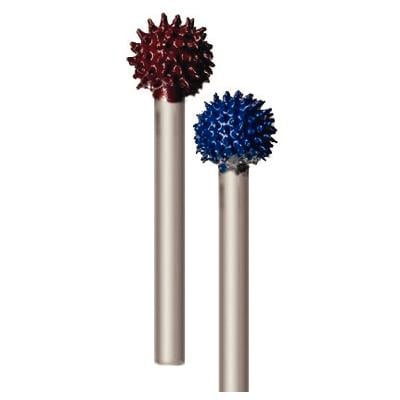 Typhoon® Tungsten Carbide Bur, Sphere, 5/16" (7.95 mm) Head Diameter, 3.18 mm (1/8") Shank, Fine Grit (Blue), 1/Pkg