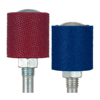 Typhoon Sanding Sleeve with Mandrel, 15/16" OD x 3/4" ID, 1" Length, 1/4" Shank, Coarse, Red