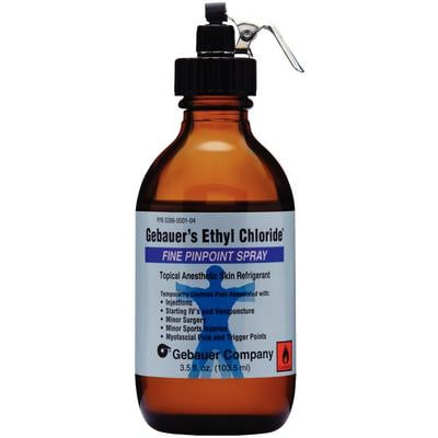 Gebauer Ethyl Chloride Topical Anesthetic, Jet Stream Fine Spray, 3.9 oz Bottle