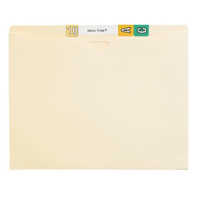 11-Pt Top-Tab File Pockets, Expandable, 9-1/2" x 11-3/4", Manila, 50/Box