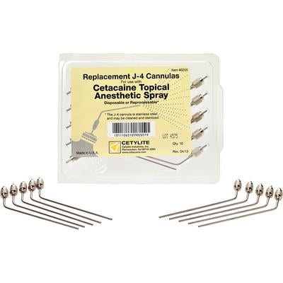 Cetylite J4 Cannulas, 4", 10/Pkg