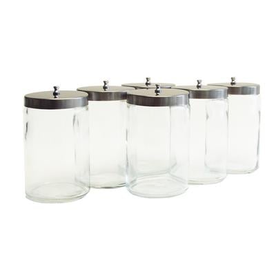 Glass Sundry Jar with Lid, 7" x 4-1/4", 1/Pkg, Graham-Field 07-0886291