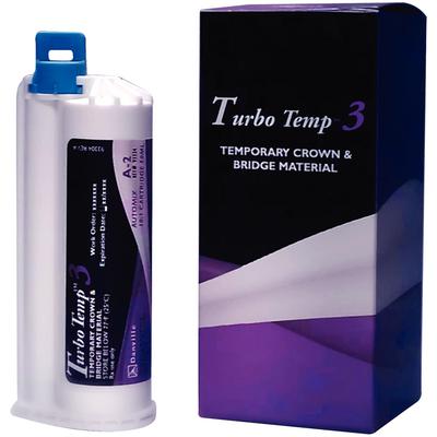 Turbo Temp™ 3 Temporary Crown & Bridge Material, 1 (76 g) Cartridge and 10 Mixing Tips, Shade A2