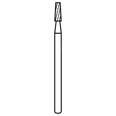 NeoBurr® Sterilized Surgical Length Carbide Bur, FGSL - Tapered Fissure Crosscut, #702, 1.6 mm Diameter, 4.3 mm Length, 10/Pkg