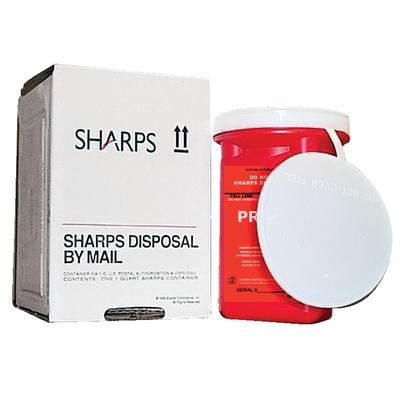 Mail-Away Sharps Container, 1 Quart, Patterson Office Supplies