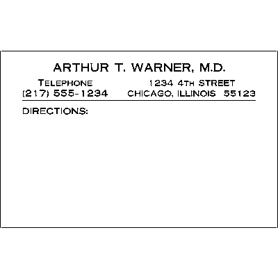 Personalized Medication Label, White, 2-3/4"W x 1-3/4"H, 500/Pkg - Without Medication Directions