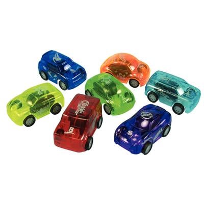 Translucent Pull-Back Cars, Assorted Colors, 2 Inch, 24 per Package