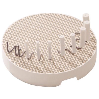 Honeycomb Mesh Sagger Tray & Pegs Kit, Round Tray, 1 Tray + 12 Pegs/Pkg
