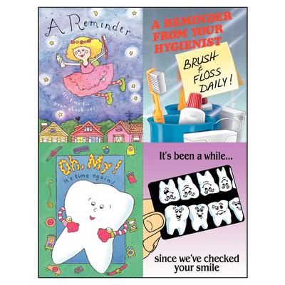Assortment Pack Postcards, 4-1/4" W x 5-1/2" H, 100/Pkg - Cartoon Assortment