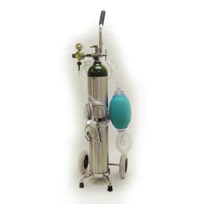 Mada Medical Products “E” Emergency Oxygen Kit on Cart with Low Flow Regulator (2-8 LPM), LF Full