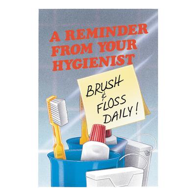 Reminder (DDS) Personalized Postcards, Remember From Hygienist, 4-1/4" W x 6" H, Full Color, 100/Pkg