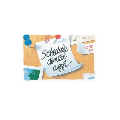 Reminder Postcards (DDS/MD) Personalized, Schedule Dental Appointment, 6" W x 4-1/4" H, Full Color, 100/Pkg