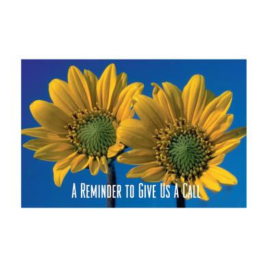 Floral Personalized Postcards, Sunflowers, 6" W x 4-1/4" H, 100/Pkg