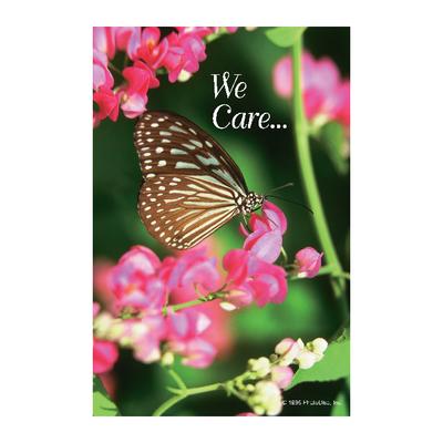 Floral Personalized Postcards, Butterfly We Care, 4-1/4" W x 6" H, 100/Pkg