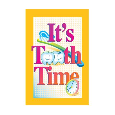 Reminder (DDS) Personalized Postcards, Tooth Time Design, 4-1/4" W x 6" H, Full Color, 100/Pkg