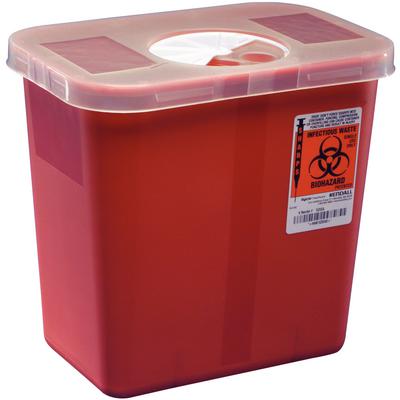 SharpStar™ Transportable Sharps Container, Red, 8 Quart, Polypropylene, Clear Lid, 01KZ65A78MA047DHTA24G50GQB