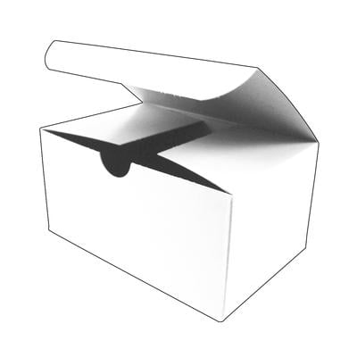 Double Economy Model Storage Boxes, 5-3/4" W x 2-3/4" H x 3-3/4" D, White, 100/Box