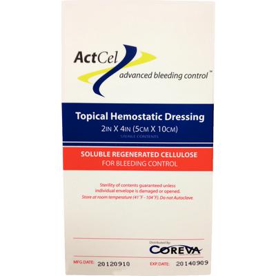 ActCel Hemostatic Gauze, 2" x 4", 20/Pkg