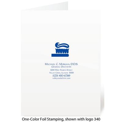 Presentation Folder, Gloss, 1-Color Foil Stamping, 9" W x 12" H, 50/Pkg