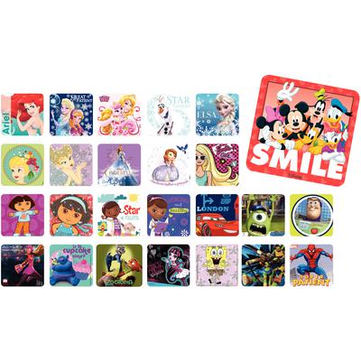1000 Licensed Sticker Assortment Pack, 2.5" x 2.5" Each, 1000/Pkg
