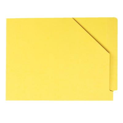 Patterson Office Supplies 14-Pt End-Tab Diagonal Cut File Pockets, Manila, 9-1/2 x 12-1/4, 50/Box
