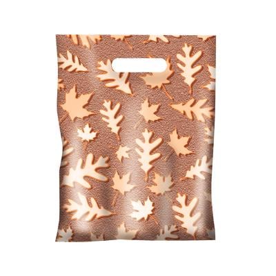 Scatter Print Autumn Supply Bags, 7-1/2" W x 10" H, Fall Leaves, 100/Pkg