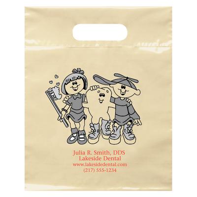 Designer Supply Bags, Medium, 2-Color/1-Sided Print, 9-1/2" W x 12" H, 250/Pkg