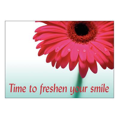 Floral 4-Up Laser Postcards, Pink Gerbera Daisy, 5-1/2" W x 4-1/4" H, 100/Pkg