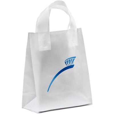 Clear Frosted Supply Bags, 8" W x 10" H x 4" D, 100/Pkg - Toothbrush