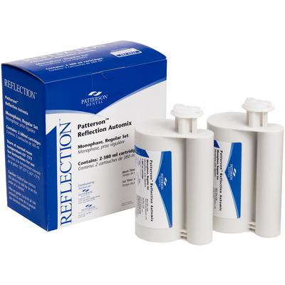 Reflection VPS Impression Material, Heavy Body, Regular Set, Green, Automix Pack, 2 x 380 ml Cartridges (No Mixing Tips)