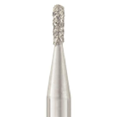 Patterson Disposable Diamond Bur, FG Short Shank, Medium Grit, Pear Shape, Blue Ring, 0.8 mm Diameter, 2.5 mm Length, 25/Pkg, # S830-008M