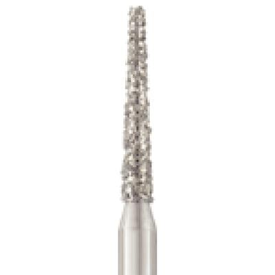 Patterson® Disposable Diamond Bur, FG, Coarse, Green Ring, Cone Flat End, 1.4 mm Diameter, 8.0 mm Length, 25/Pkg, #847-014C