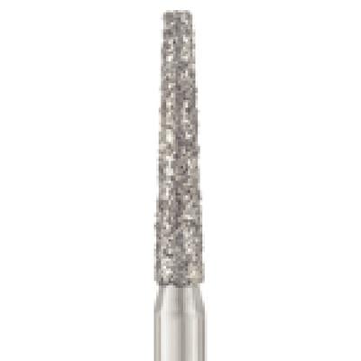Patterson® Disposable Diamond Bur, FG, Coarse, Green Ring, Cone Flat End, 1.6 mm Diameter, 8.0 mm Length, 25/Pkg, #847-016C