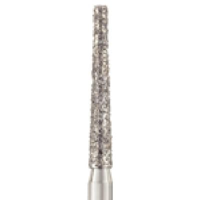 Patterson® Disposable Diamond Bur, FG, Coarse, Green Ring, Cone Flat End, 1.6 mm Diameter, 10.0 mm Length, 25/Pkg, #848-016C