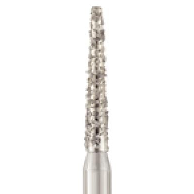 Patterson® Disposable Diamonds – FG, Fine, Red, Round End, 25/Pkg - # 856-014F, 1.4 mm Diameter, 8.0 mm Length